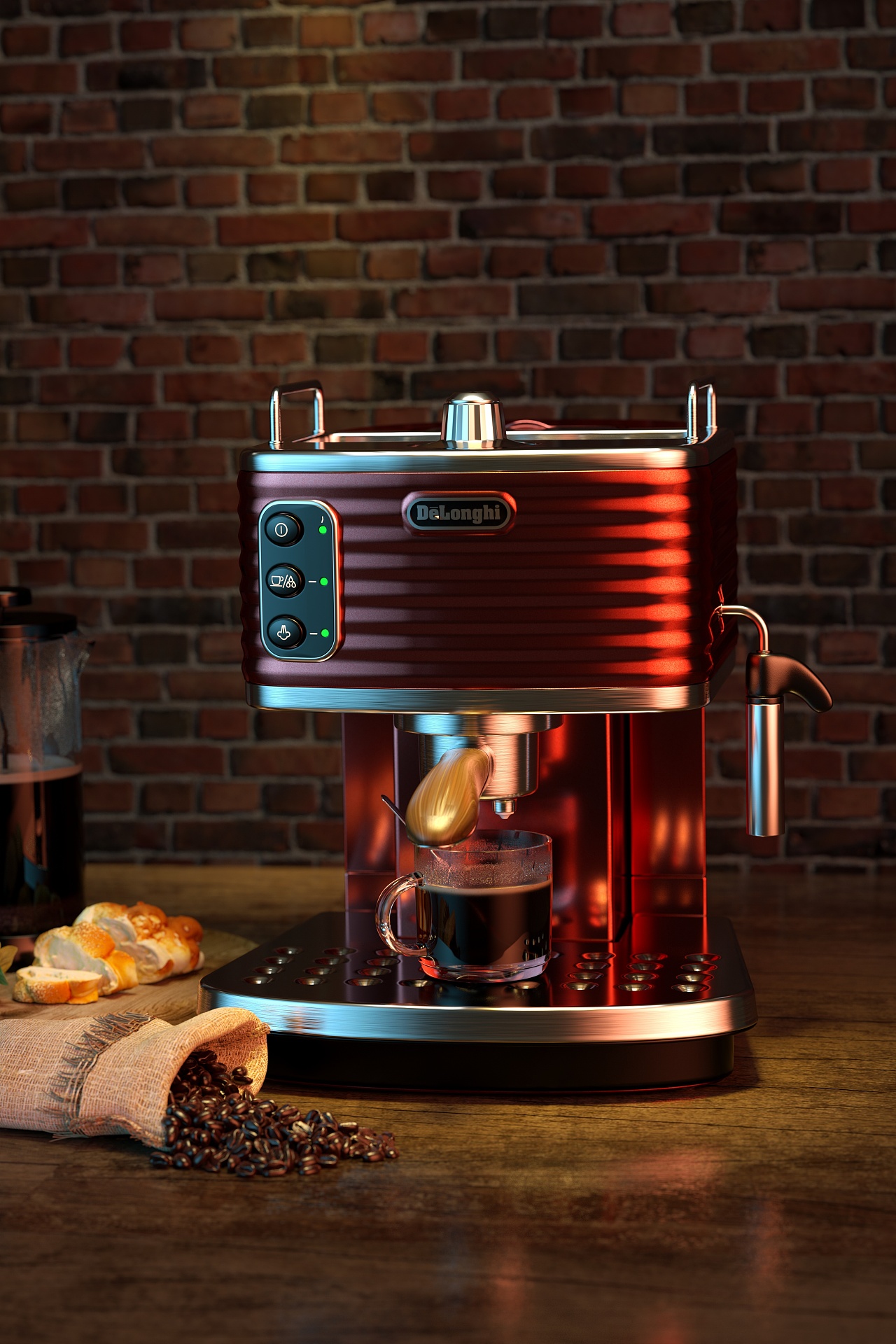 咖啡機照片級渲染技術指南